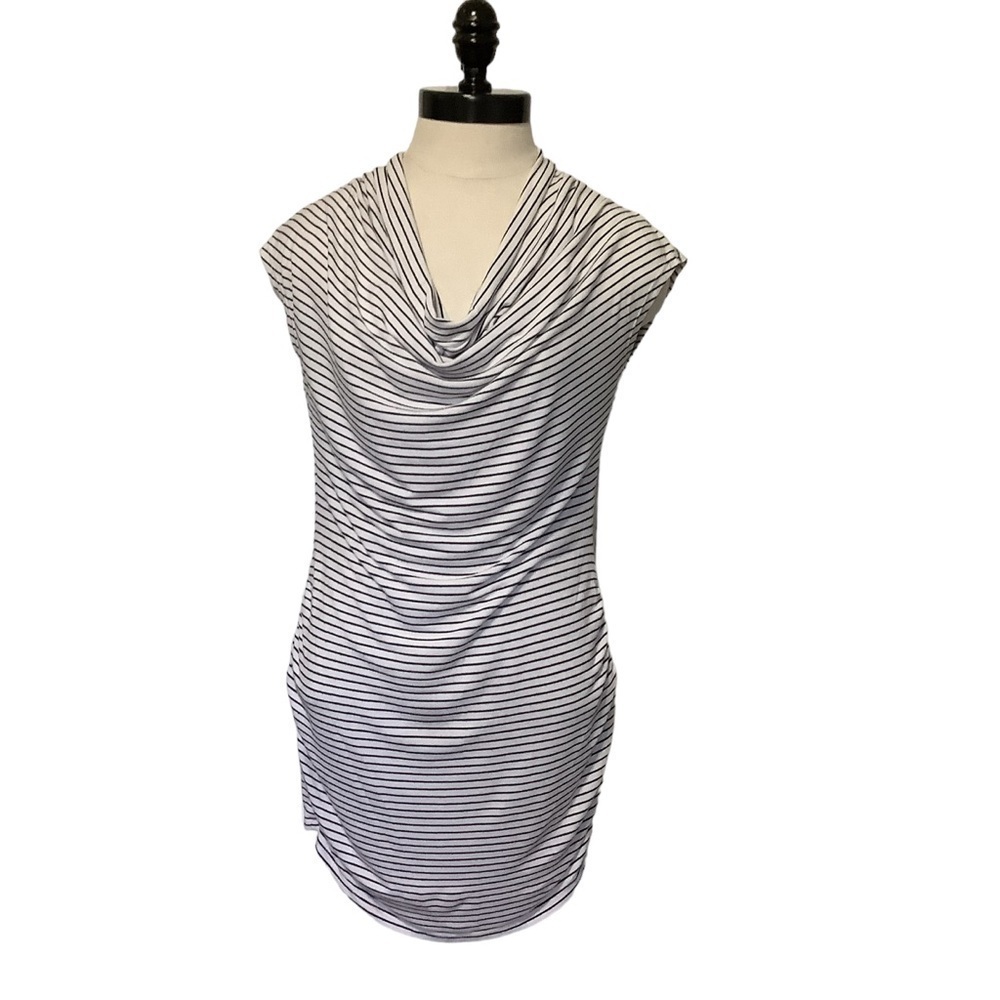 A PEA IN THE POD Cowl Neck Striped Sleeveless‎ Maternity Top Size XS